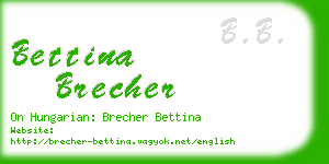 bettina brecher business card